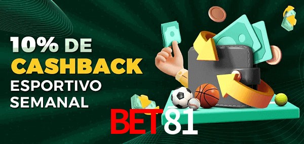 10% de bônus de cashback na Bet81